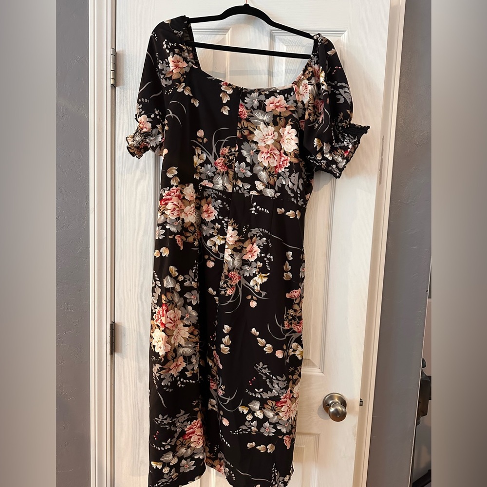 SHEIN 2X midi dress with side slit